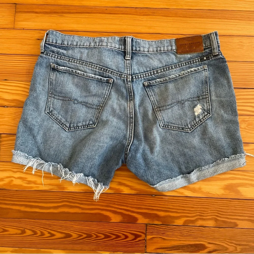 Lucky Brand Women's Blue Denim Shorts - Picture 6 of 7